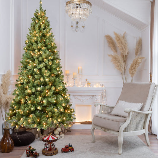 6ft Pre-Lit Christmas Tree with 300 UL Lights