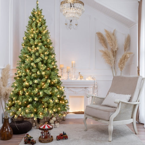 6ft Pre-Lit Christmas Tree with 300 UL Lights