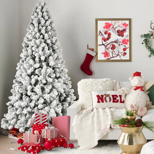Flocked Christmas Tree - 5-9 ft - unlit