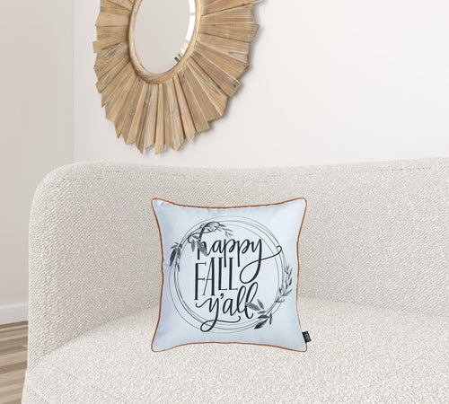 Happy Fall Ya’ll Decorative Throw Pillow Cover