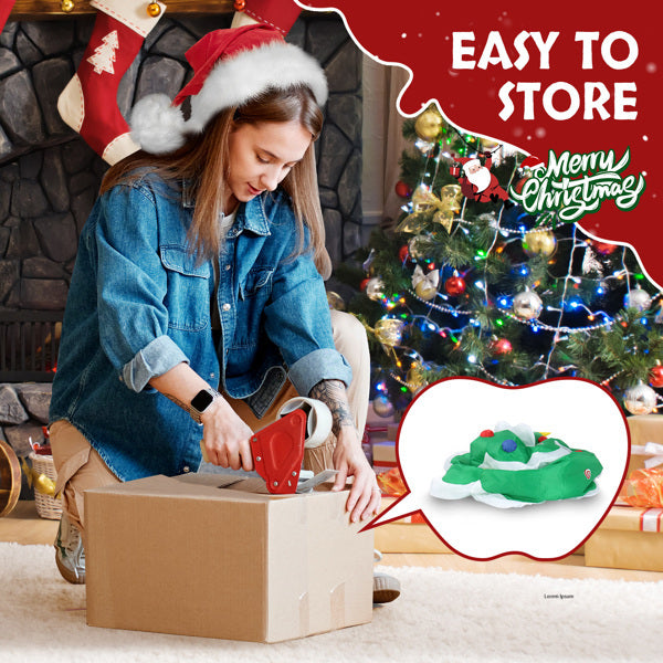 6.9 ft Christmas Tree With 4 LED Light Bundles And Pocket Inflatable