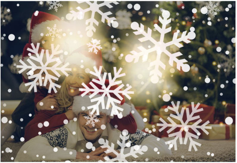 Projector Lamp Christmas Snowflake