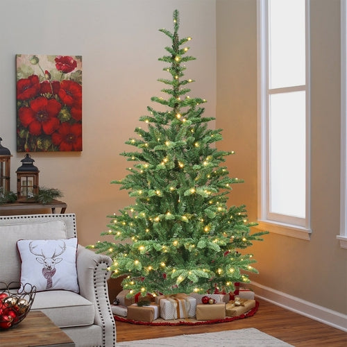 8ft Pre-Lit Christmas Tree with 500 Warm White LED Lights