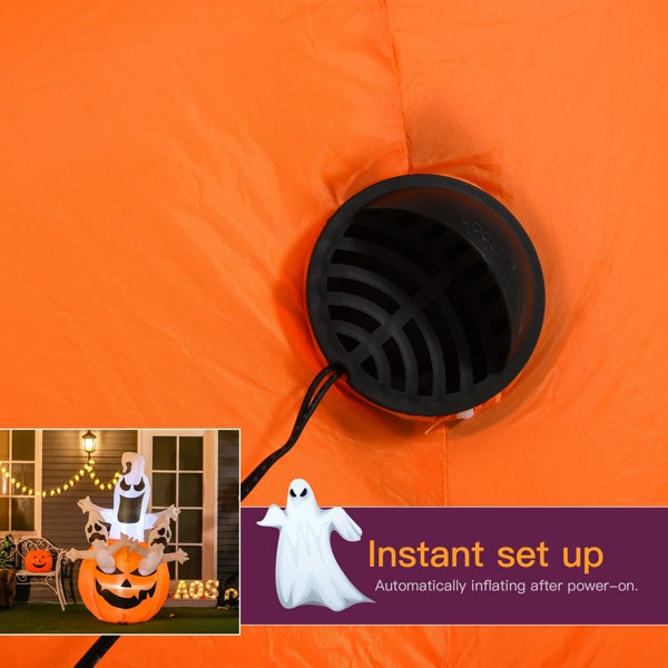 Jack-O-Lantern and Ghosts inflatable Halloween Decoration