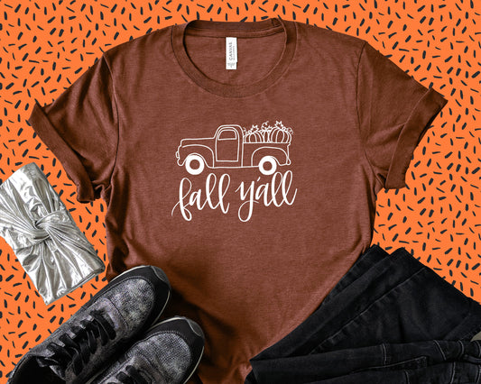 Happy Fall Y'all Truck Tee