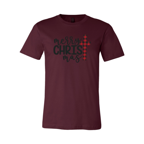 Merry Christmas Cross Tee