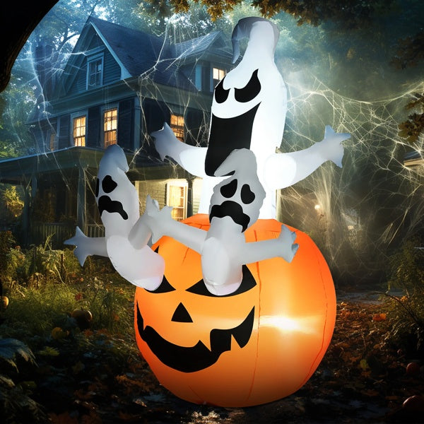 Jack-O-Lantern and Ghosts inflatable Halloween Decoration