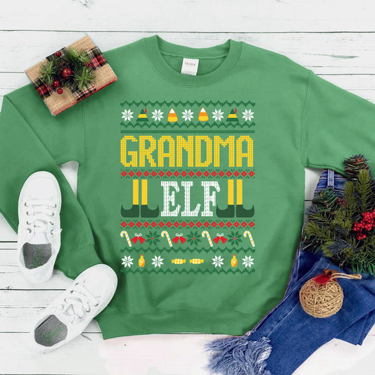 Grandma Elf Christmas Sweatshirt