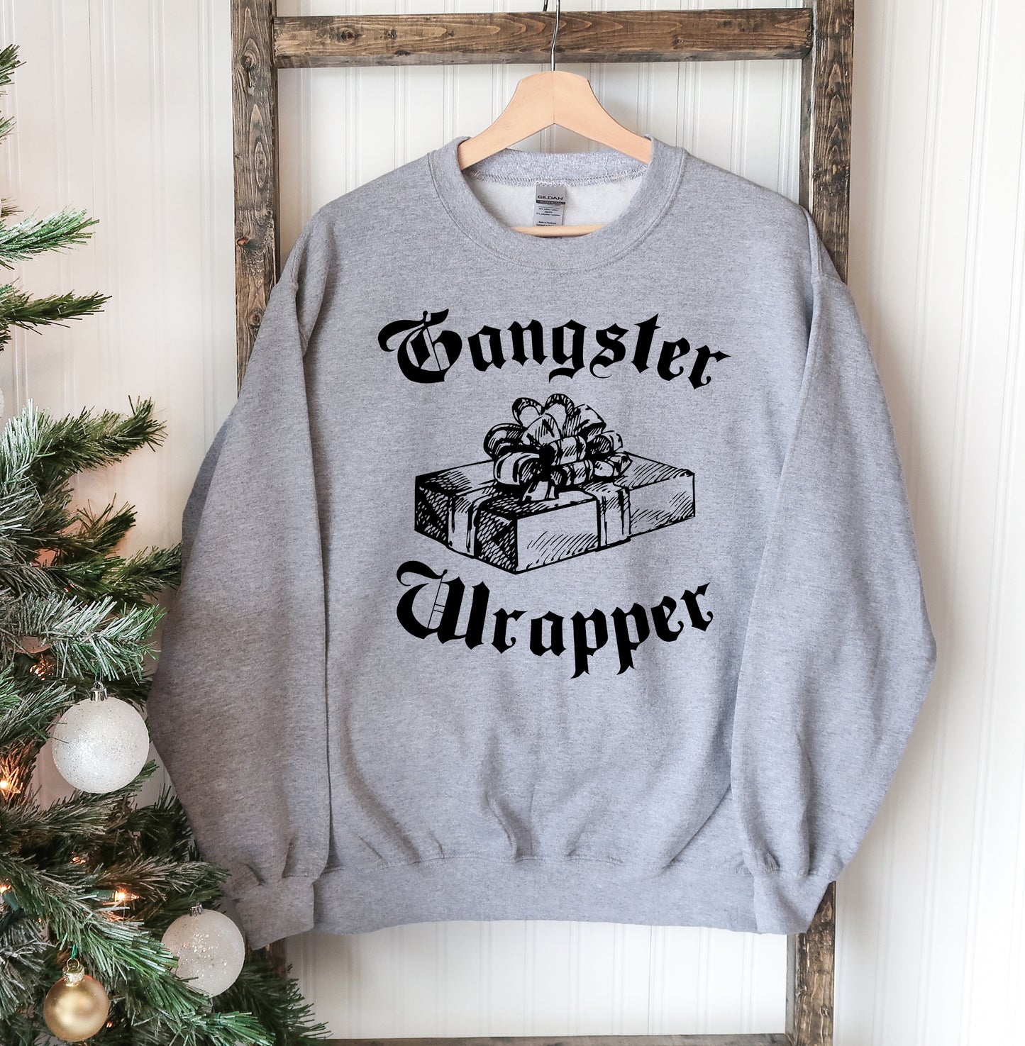 Gangster Wrapper Christmas Sweatshirt