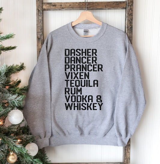 Naughty Reindeer Christmas Sweatshirt