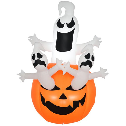 Jack-O-Lantern and Ghosts inflatable Halloween Decoration